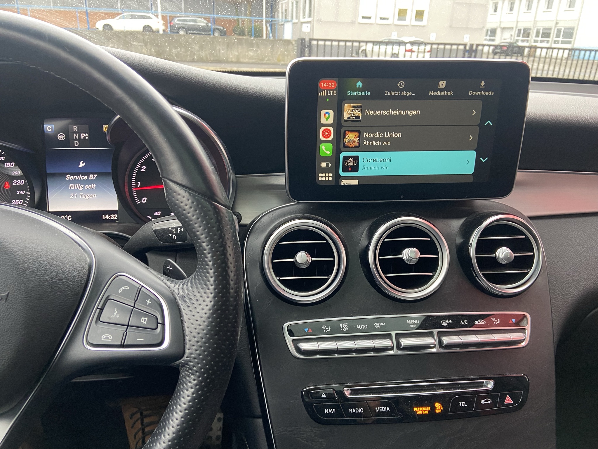 Mercedes Glc (X253) Nachrüstung Apple CarPlay und Android Auto