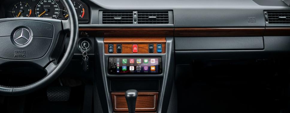 Ampire CPR060 Autoradio mit Android Auto und CarPlay im Mercedes Youngtimer nachgerüstet