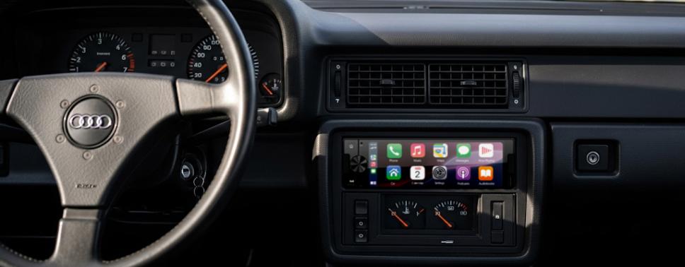 Audi mit nachgerüstetem Ampire CPR060 – kabelloses Apple CarPlay & Android Auto